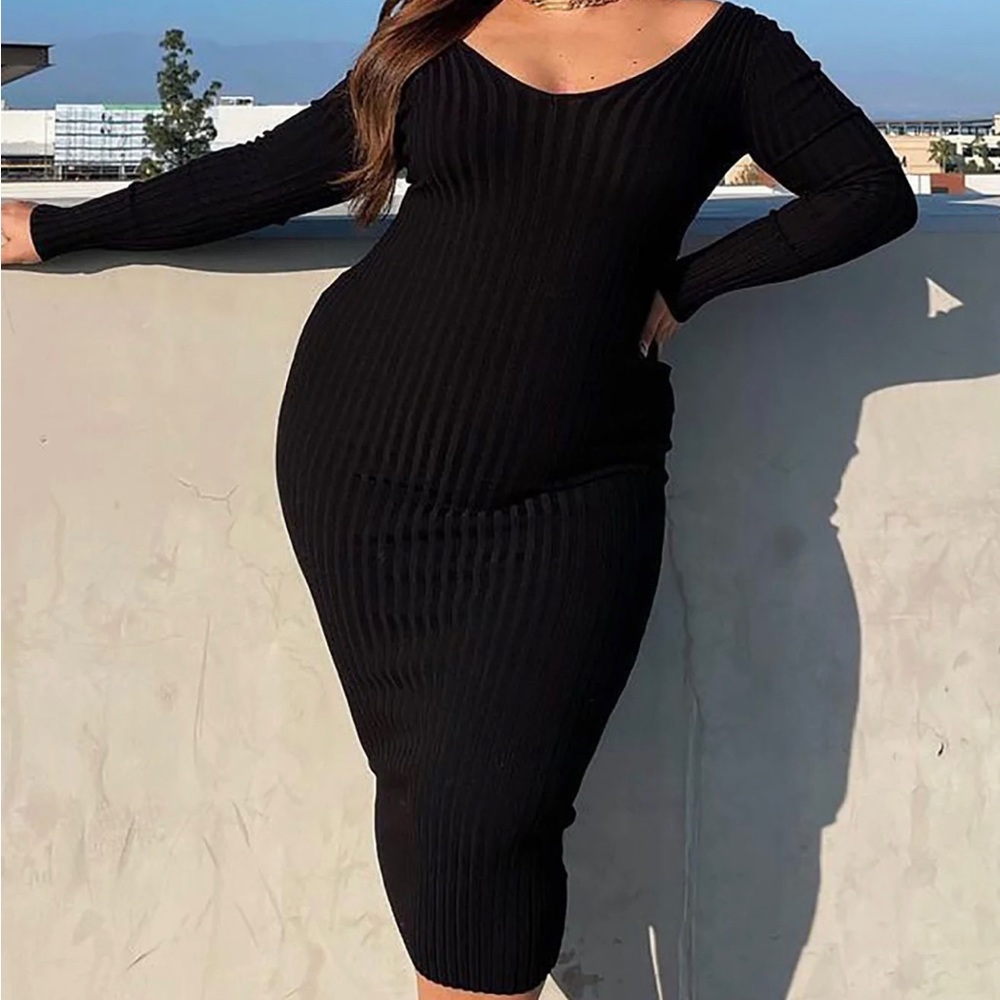 Black midi  dress